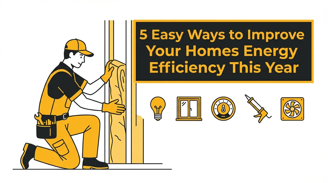 5 Easy Ways to Improve Your Homes Energy Efficiency This Year Featured Image