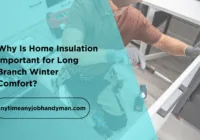 Loft insulation being laid between joists in a Long Branch home