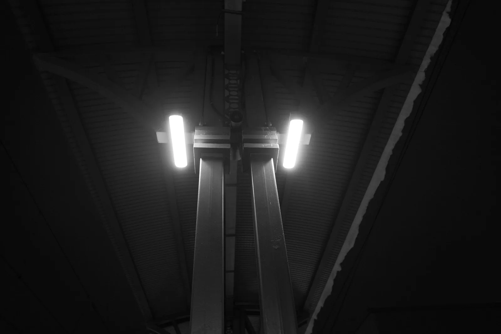 Pendant light hanging from a ceiling