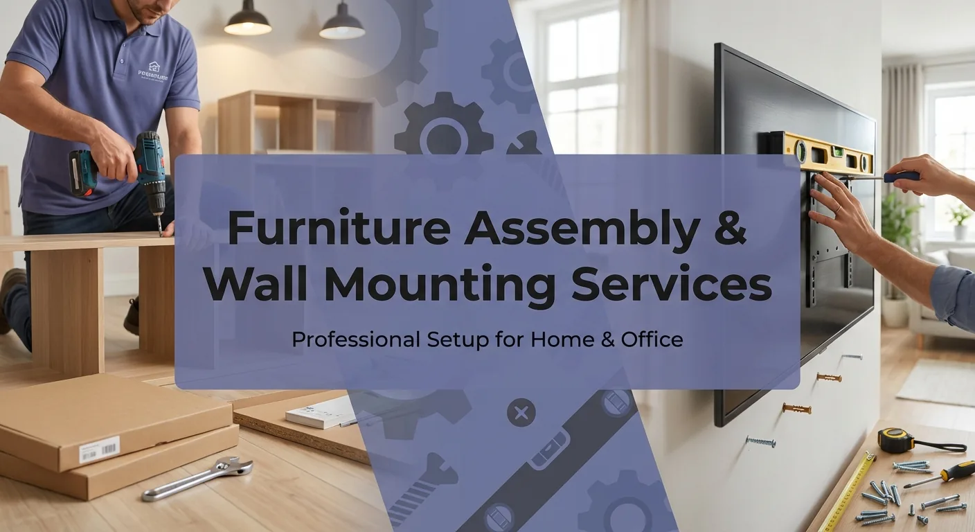 Furniture Assembly & Wall Mounting Services Action
