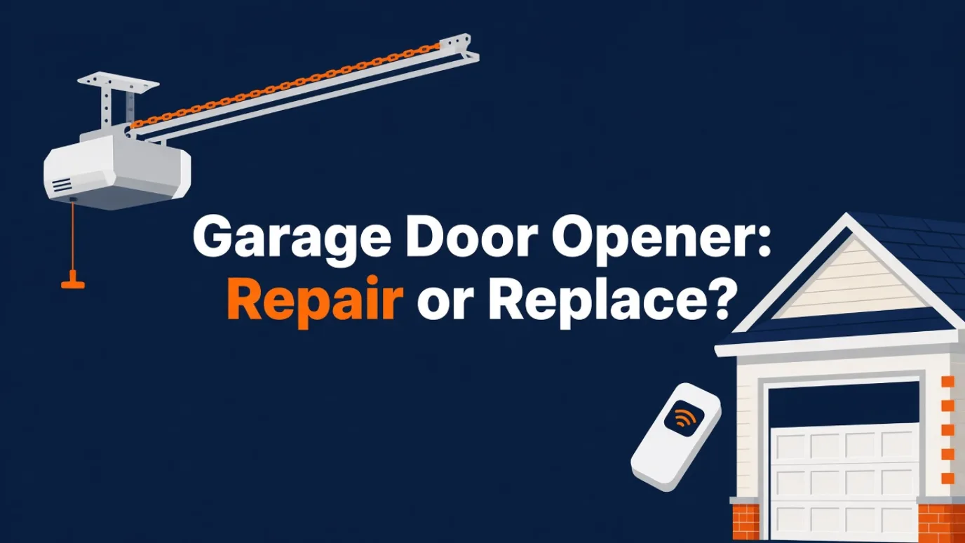 Garage door opener repair or replace decision
