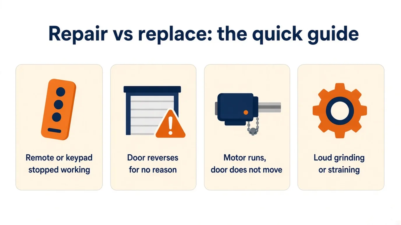 Repair vs replace: the quick guide infographic