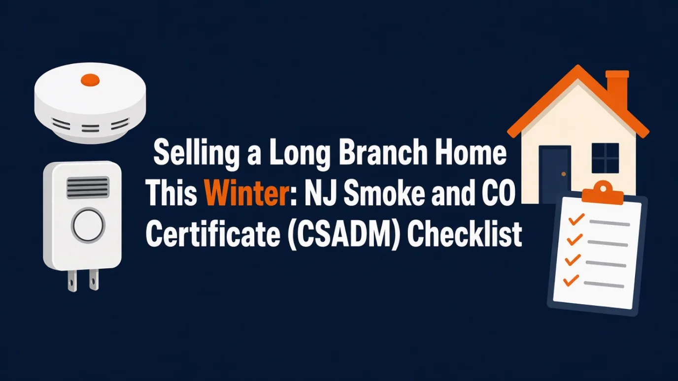 NJ smoke and CO alarm certificate checklist for a Long Branch home sale
