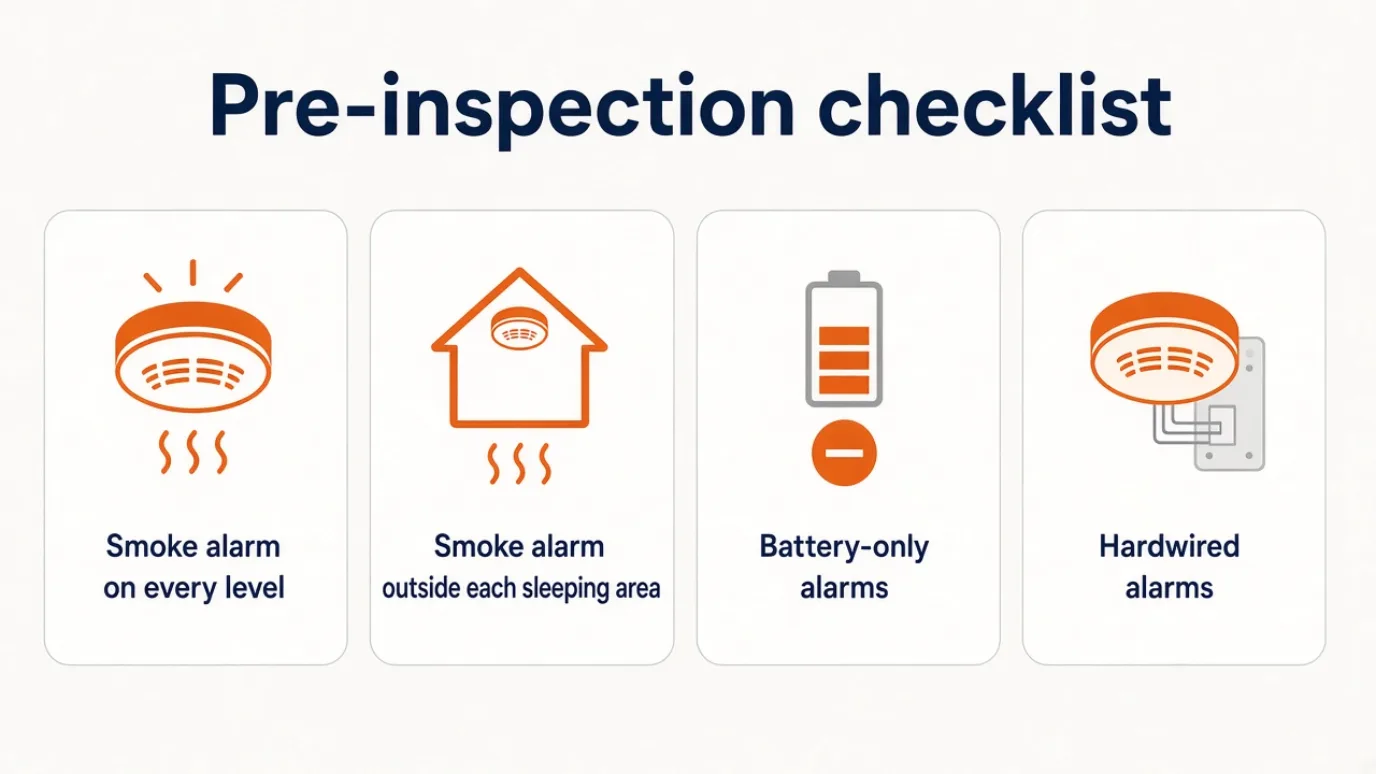 Pre-inspection checklist infographic