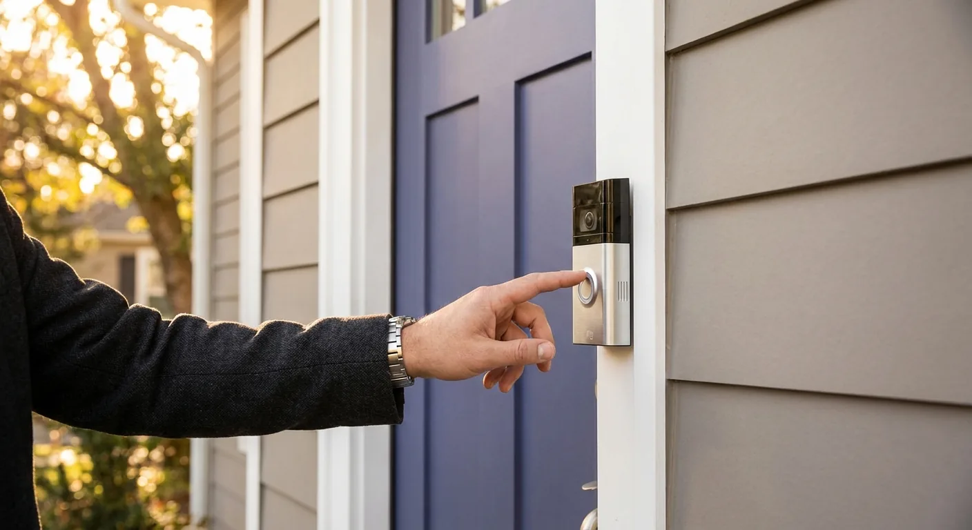 Smart Home Setup Video Doorbells & Thermostat Installation Infographic
