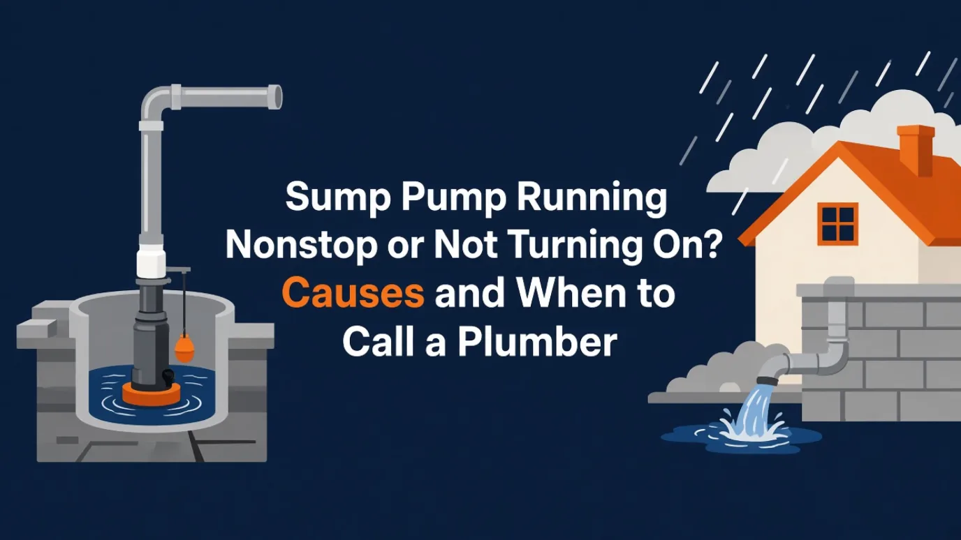 Sump pump running constantly or not turning on
