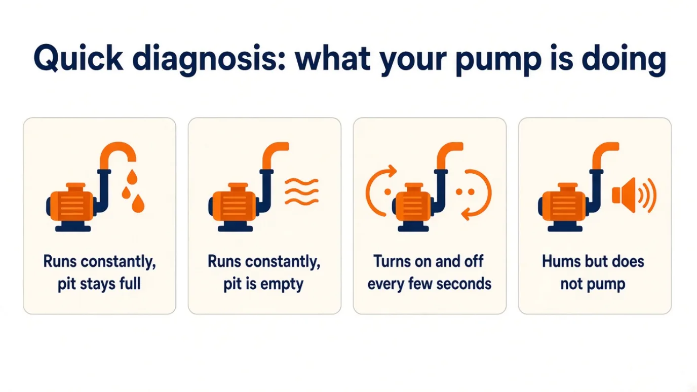 Quick diagnosis: what your pump is doing infographic
