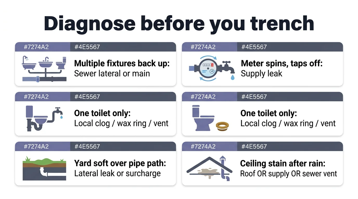 Diagnose before you trench infographic