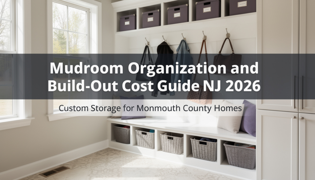 Mudroom Organization and Build-Out Cost Guide NJ 2026: Custom Storage for Monmouth County Homes