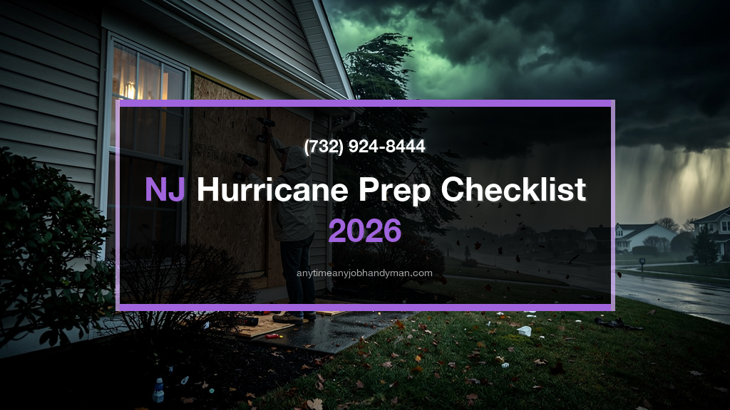NJ Hurricane Prep Checklist 2026: Storm Shutters, Generator Prep, and Home Sealing for Monmouth County